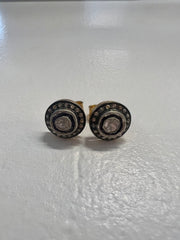 Diamond Round Cut Pave Studs — Sands Swim jewelry
